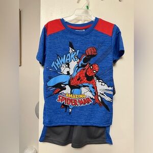 Boys Spider-Man shorts set